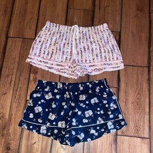 2 Victoria Secret sleep shorts